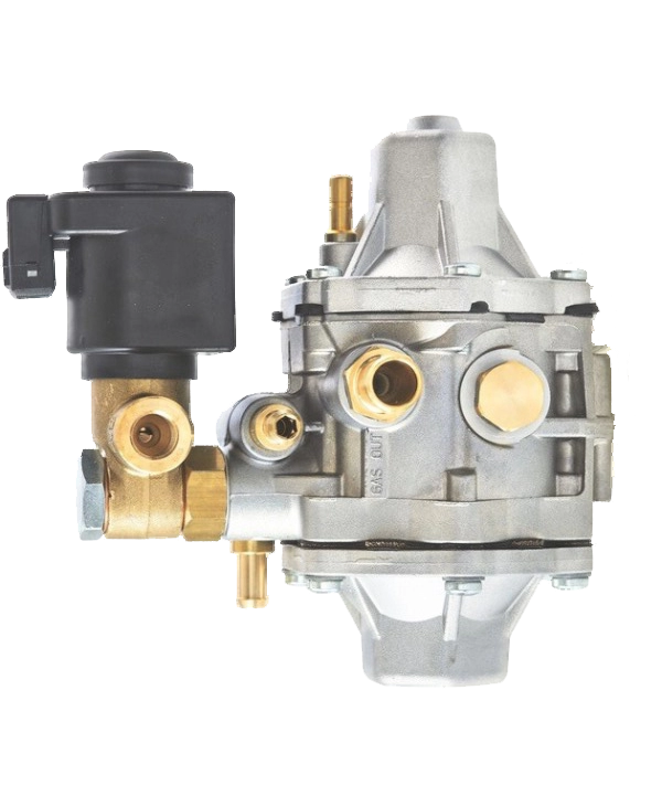 Редуктор TOMASETTO метан  AT-12 HP v.2019 24V выход 14 мм тосол 16 мм д. 8 мм