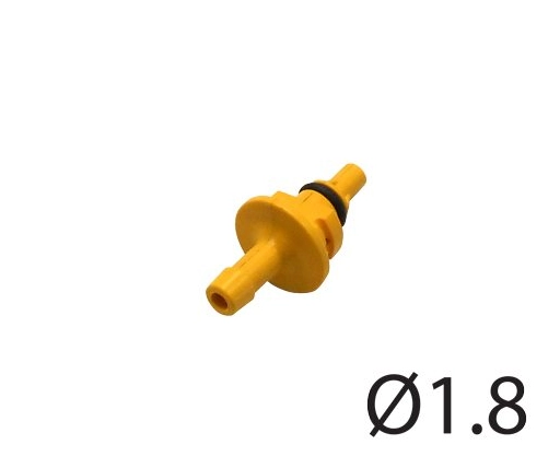 Штуцер д. 1,80 мм AEB желтый; 50 штук