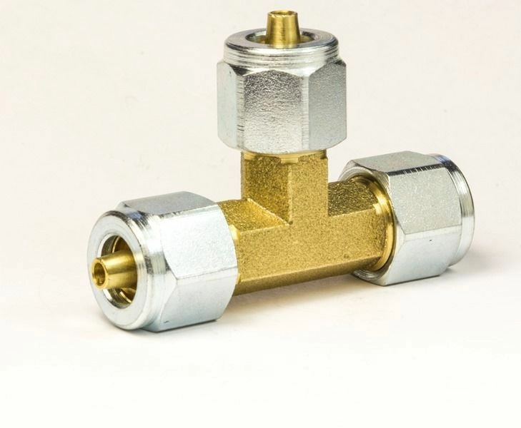 Тройник для PVC трубки 6x8x6 mm в сборе